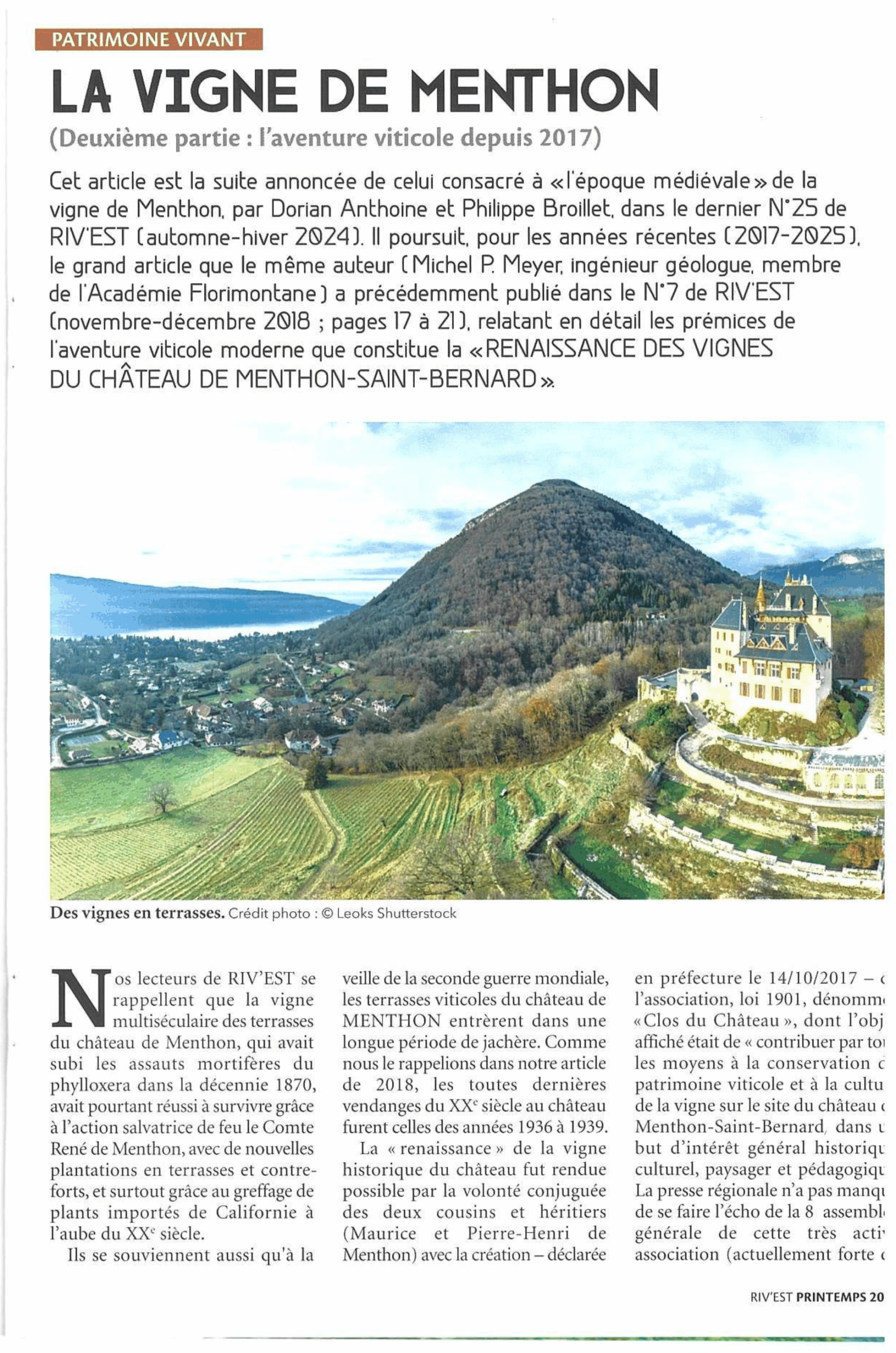 Magazine Riv'Est Printemps 2025